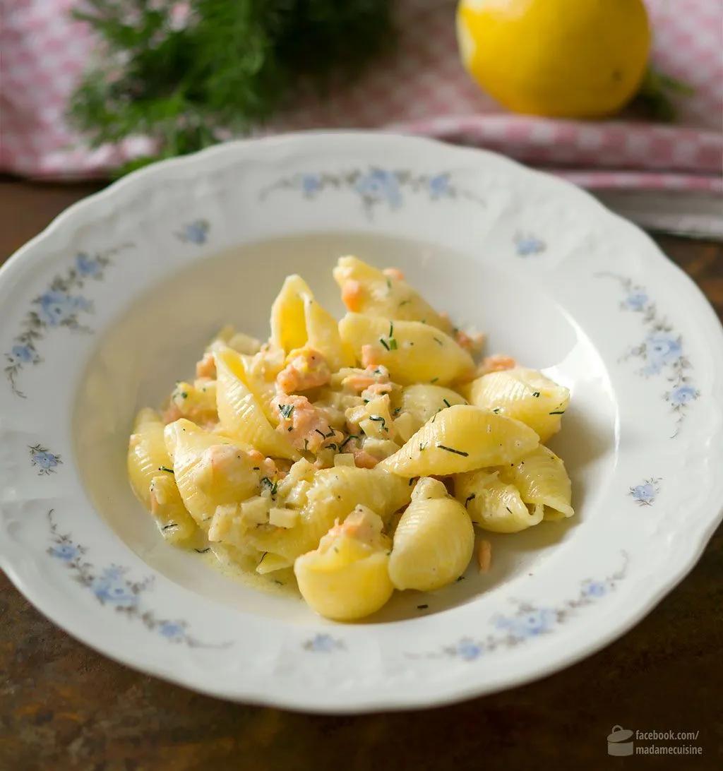 Muschelnudeln mit Lachs und Artischocken - Madame Cuisine ...