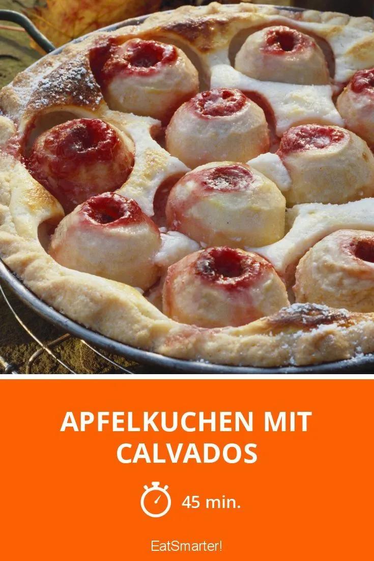 Apfelkuchen mit Calvados | Rezept | Kuchen, Lebensmittel essen, Apfelkuchen