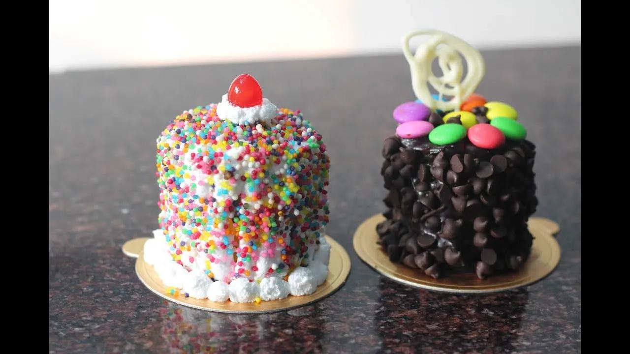 How to make mini cakes @home - very easy steps - YouTube