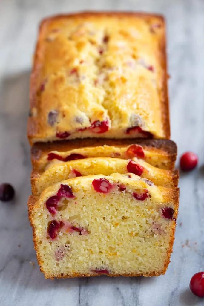 Cranberry orange bread made with fresh cranberries and a sweet orange ...