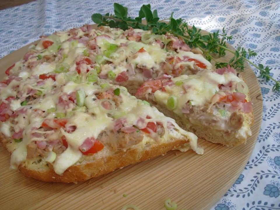 Fladenbrot - Pizza von duffelino | Chefkoch.de