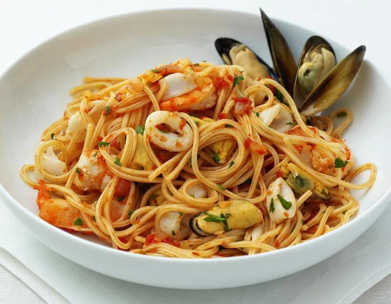 Spaghetti Meeresfrüchte Spaghetti Frutti Di Mare — Rezepte Suchen
