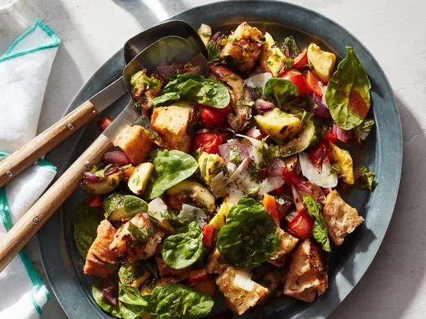 Ratatouille Panzanella Salad with Herb-Parmesan Dressing | Recipe ...