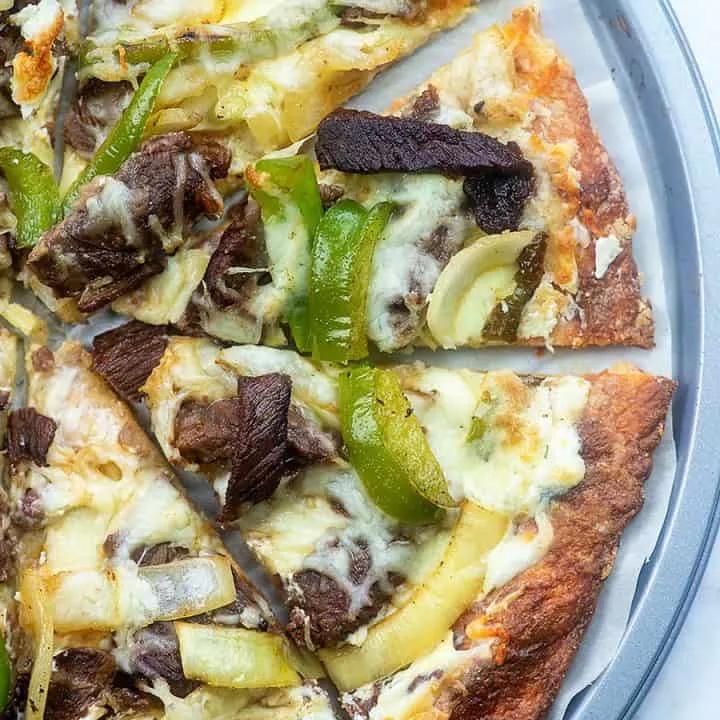 Philly Cheese Steak Pizza - That Low Carb Life