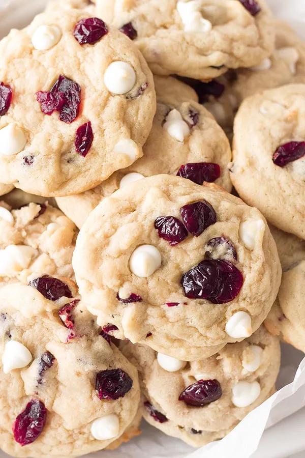 White Chocolate Chip Cranberry Cookies | Countryside Cravings
