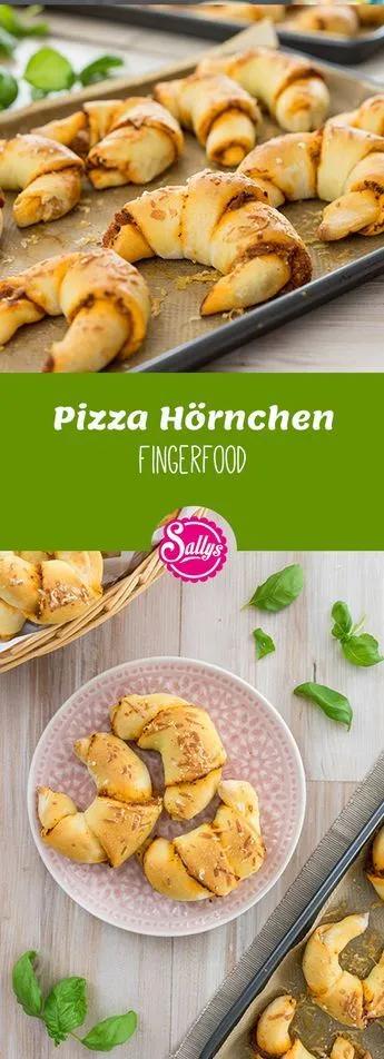 Super für jede Party! Würzige Pizza-Hörnchen #fingerfood Snacks Pizza ...