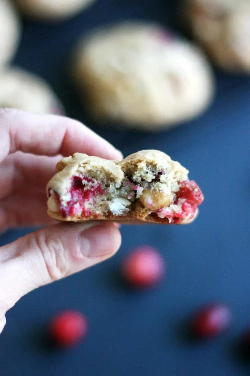 Cranberry-Walnut Cookies with White Chocolate Chips - diycandy.com