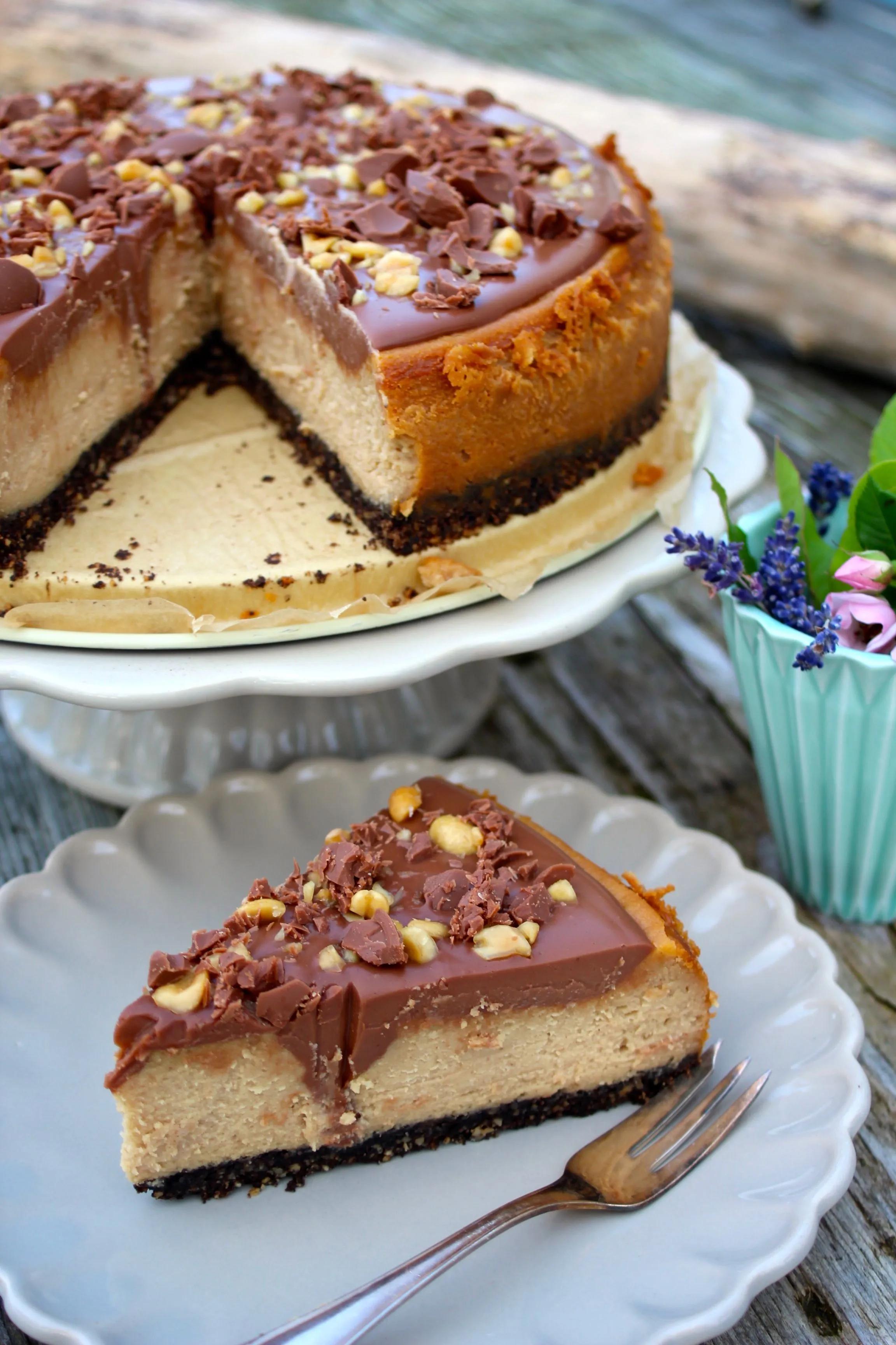 Erdnussbutter-Cheesecake | Kuchen und torten rezepte, Schoko käsekuchen ...