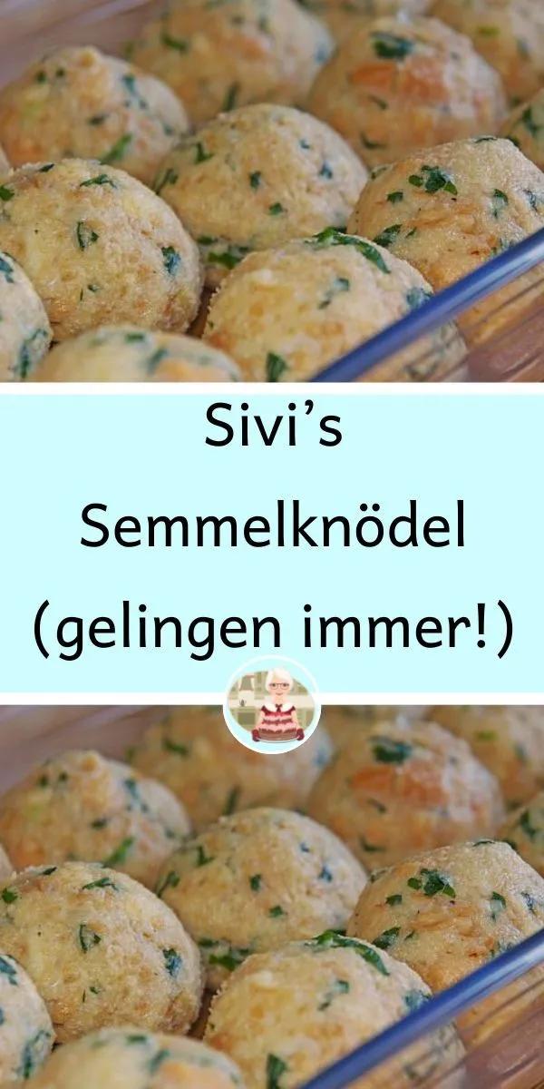 Sivi’s Semmelknödel (gelingen immer!) in 2023 | Semmelknödel rezept ...