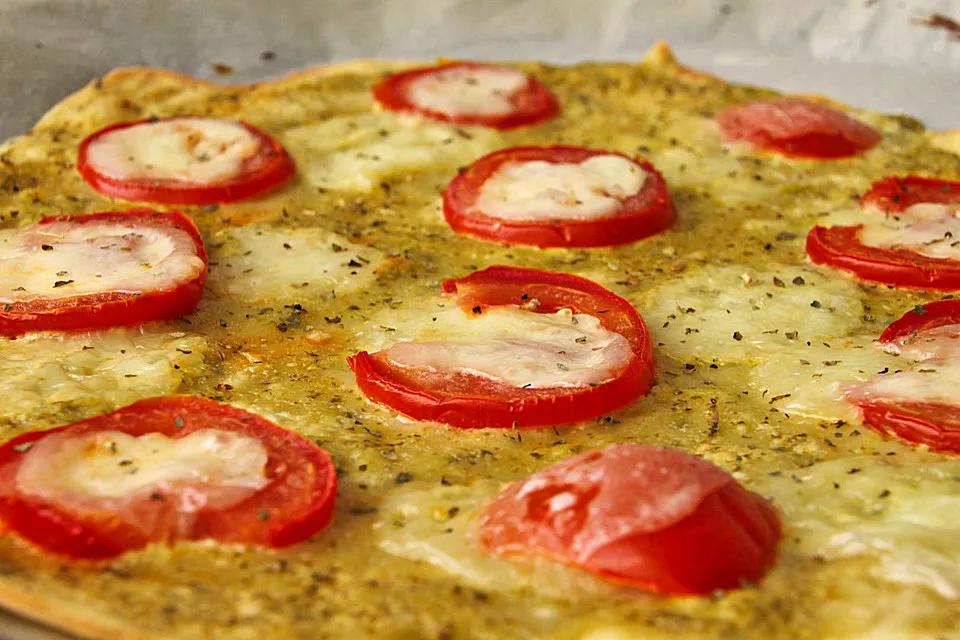 Tomaten-Mozzarella-Flammkuchen (Rezept mit Bild) von Momo-Maus ...