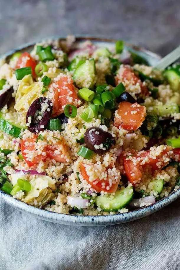Mediterranean Couscous Salad Recipe • Unicorns in the Kitchen