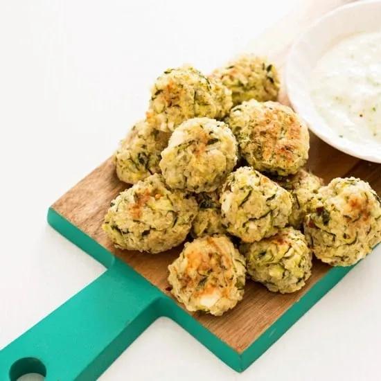 Baked Zucchini, Feta and Quinoa Bites - Whole Food Bellies