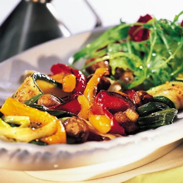 Gegrilltes Gemüse mit Champignons Rezept | Küchengötter