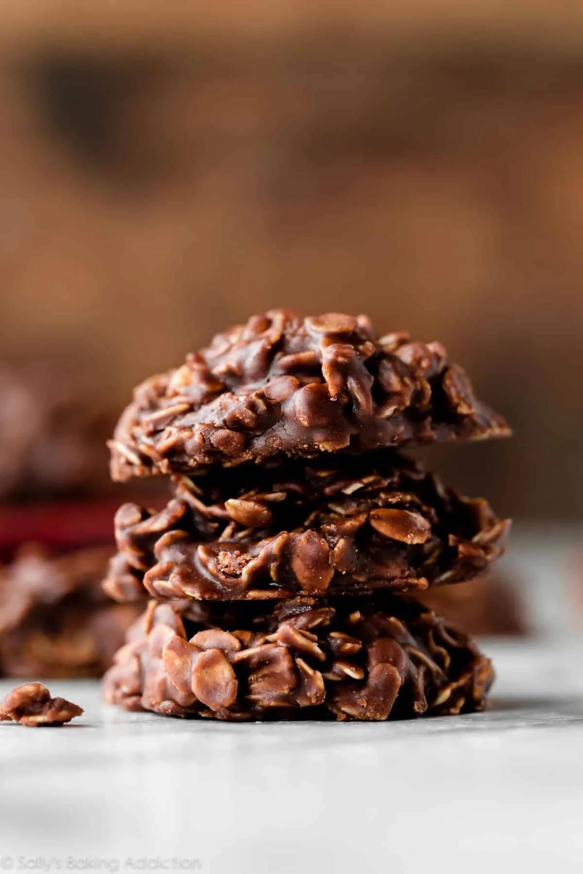 Chocolate Peanut Butter No Bake Cookies - Sally&amp;#39;s Baking Addiction
