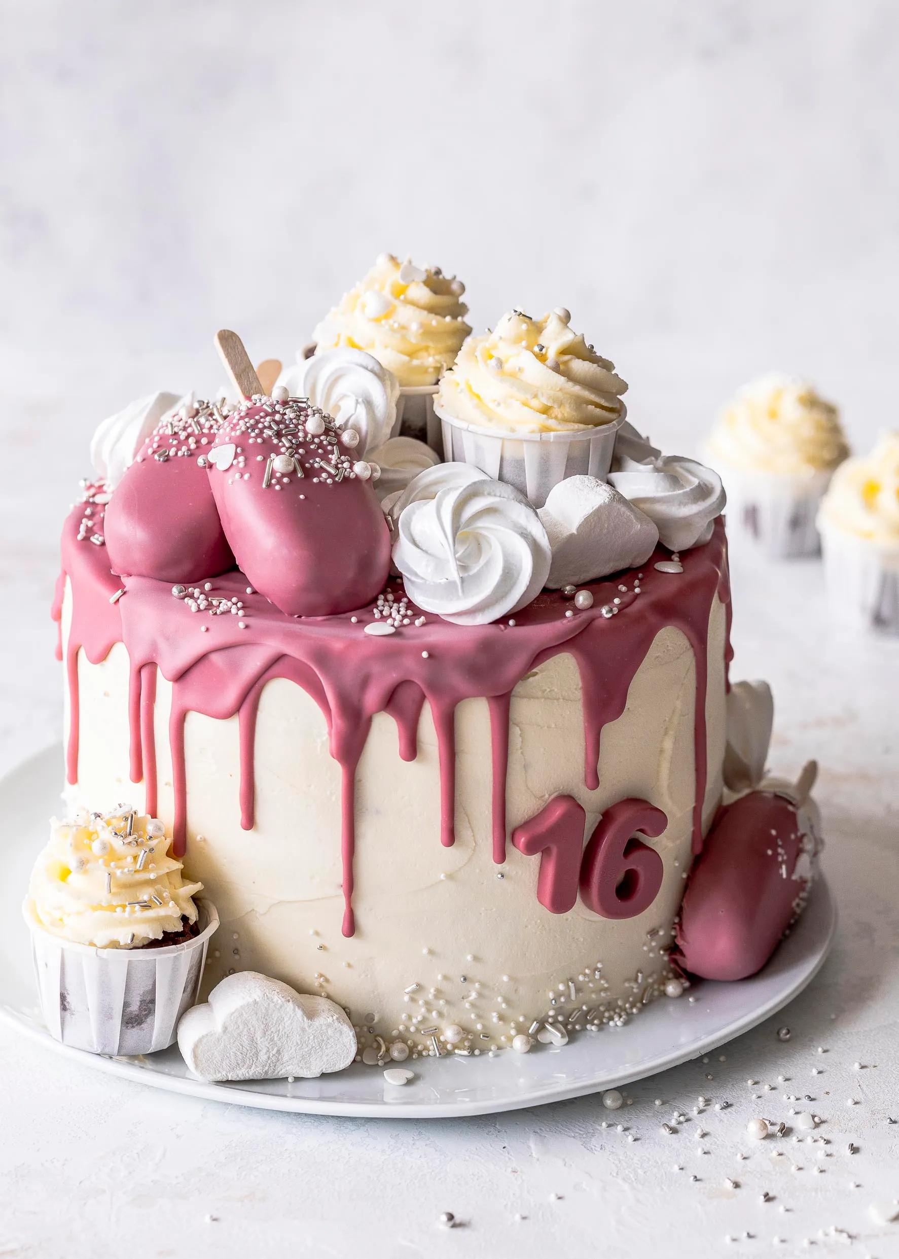 Ruby Schokoladen Drip Cake - Emma&amp;#39;s Lieblingsstücke