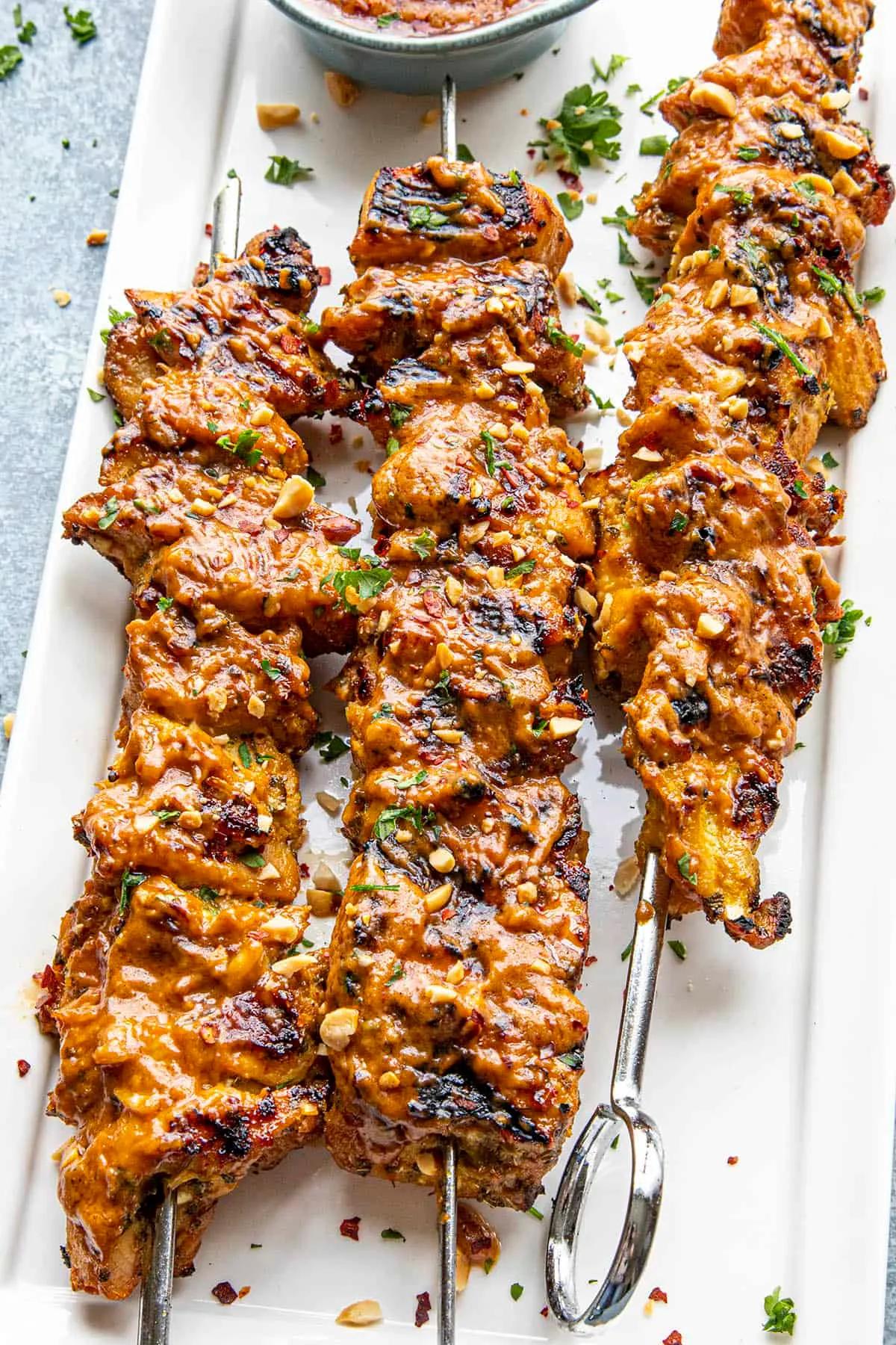 Chicken Satay with Easy Thai Peanut Sauce – Project Isabella