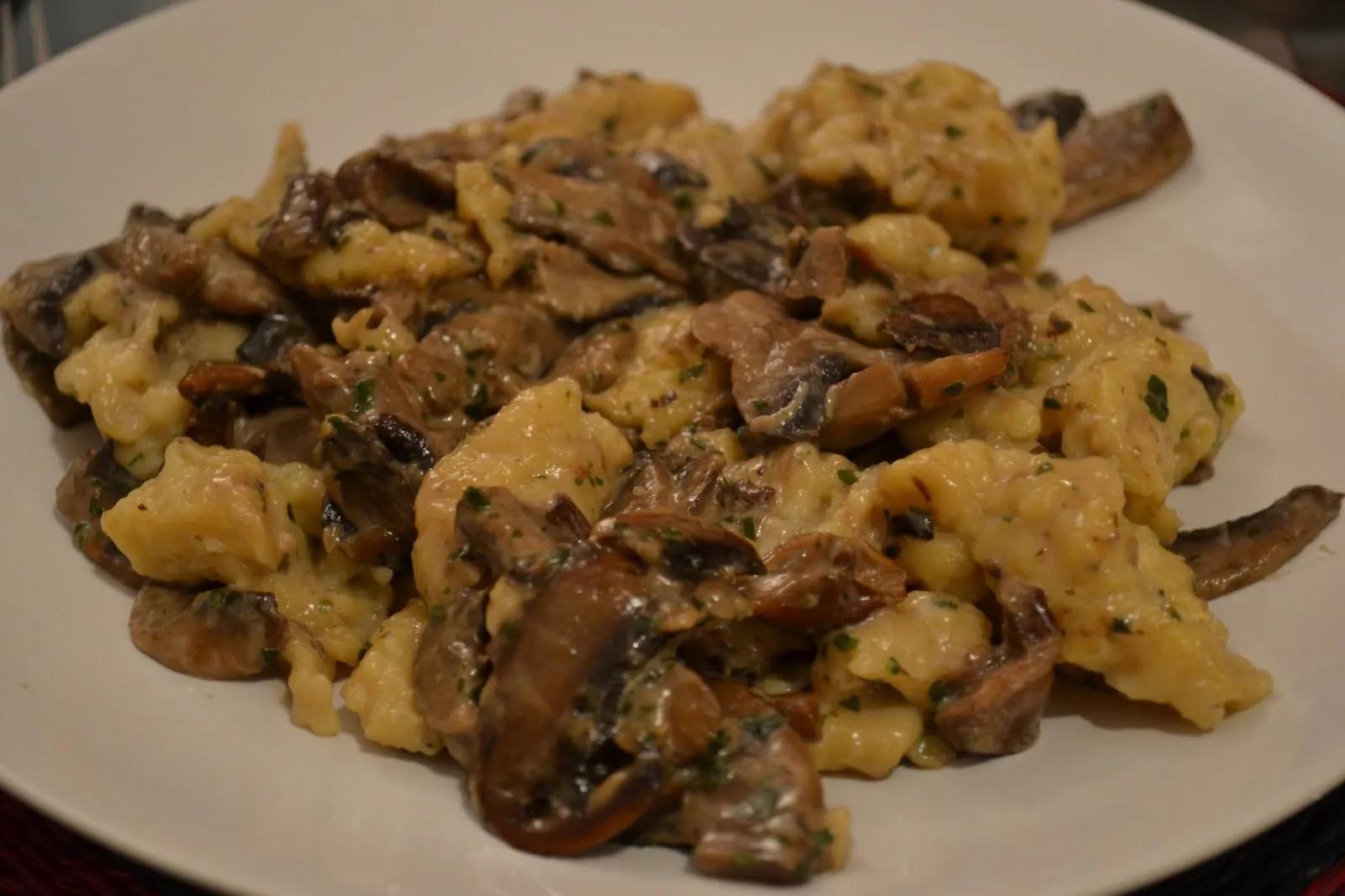 Spätzle aux champignons