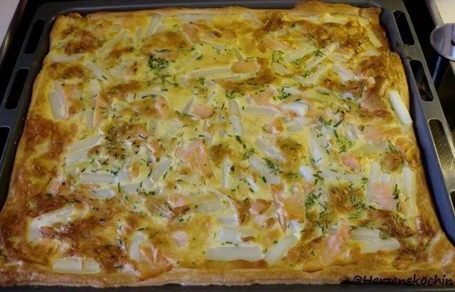 Spargel-Quiche mit Räucherlachs – Foodblog Herzensköchin Strudel ...