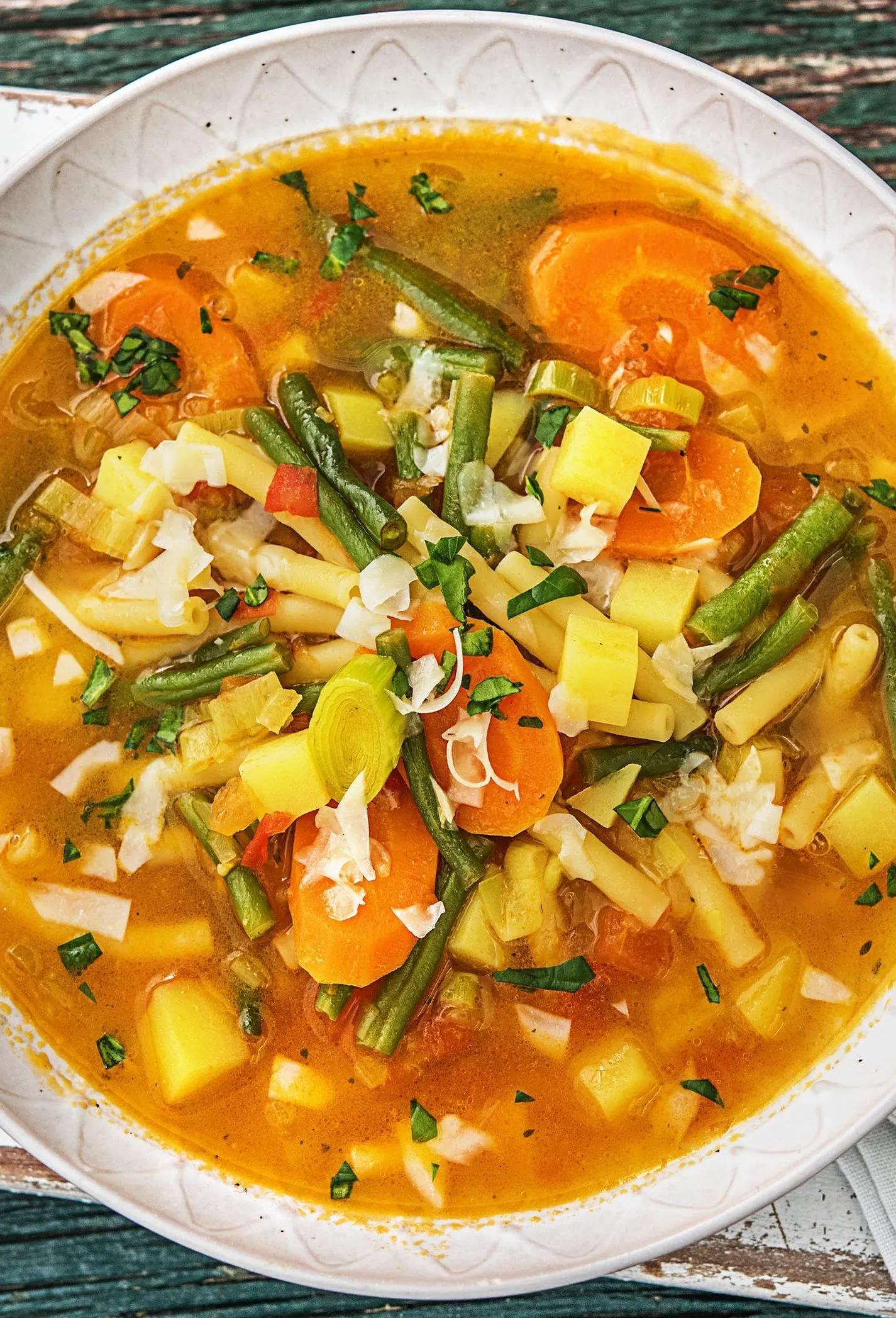 Minestrone Suppe Vegetarisch - features now