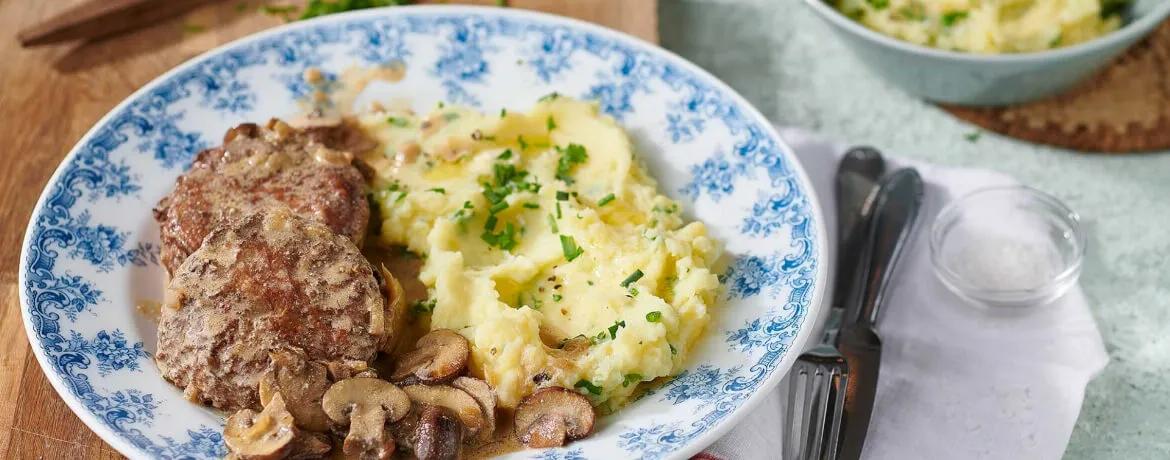 Frikadellen in Pilzrahmsauce - Rezept | LIDL Kochen