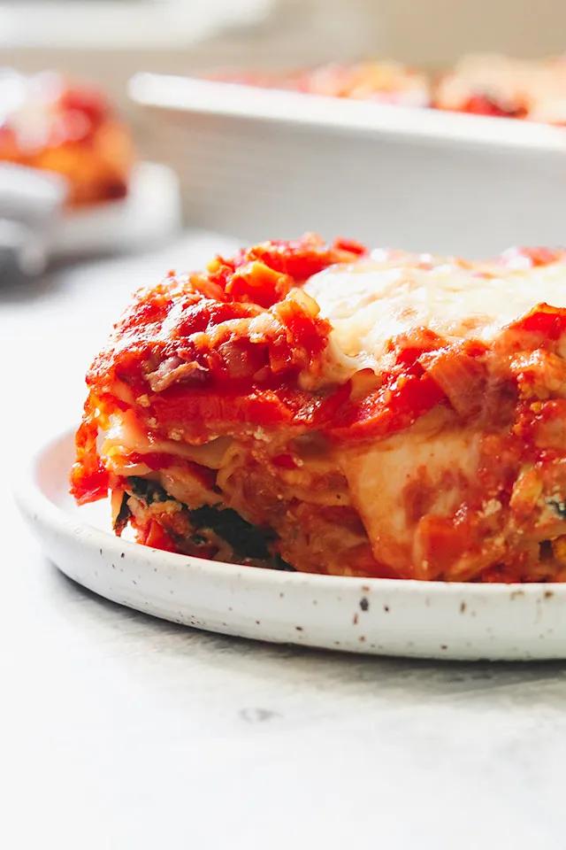 Roasted Winter Vegetable Lasagna - Joanne Eats Well With Others