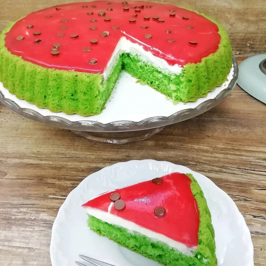 Inspiriert von dem Wassermelonen-Kuchen von Mixgenuss kommt hier mein ...