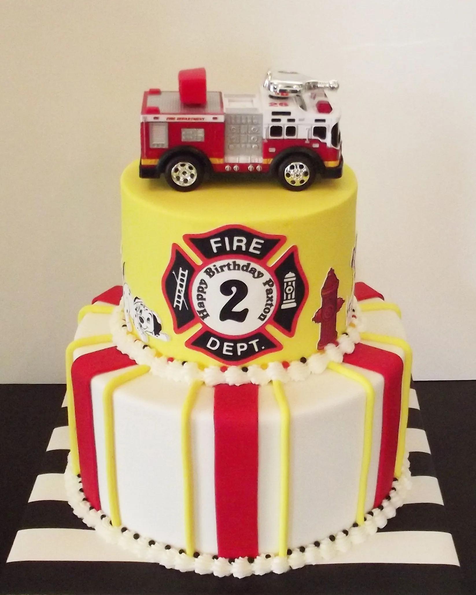 Little Fireman Birthday Cake Firefighter Birthday Cakes, Fireman Cake ...