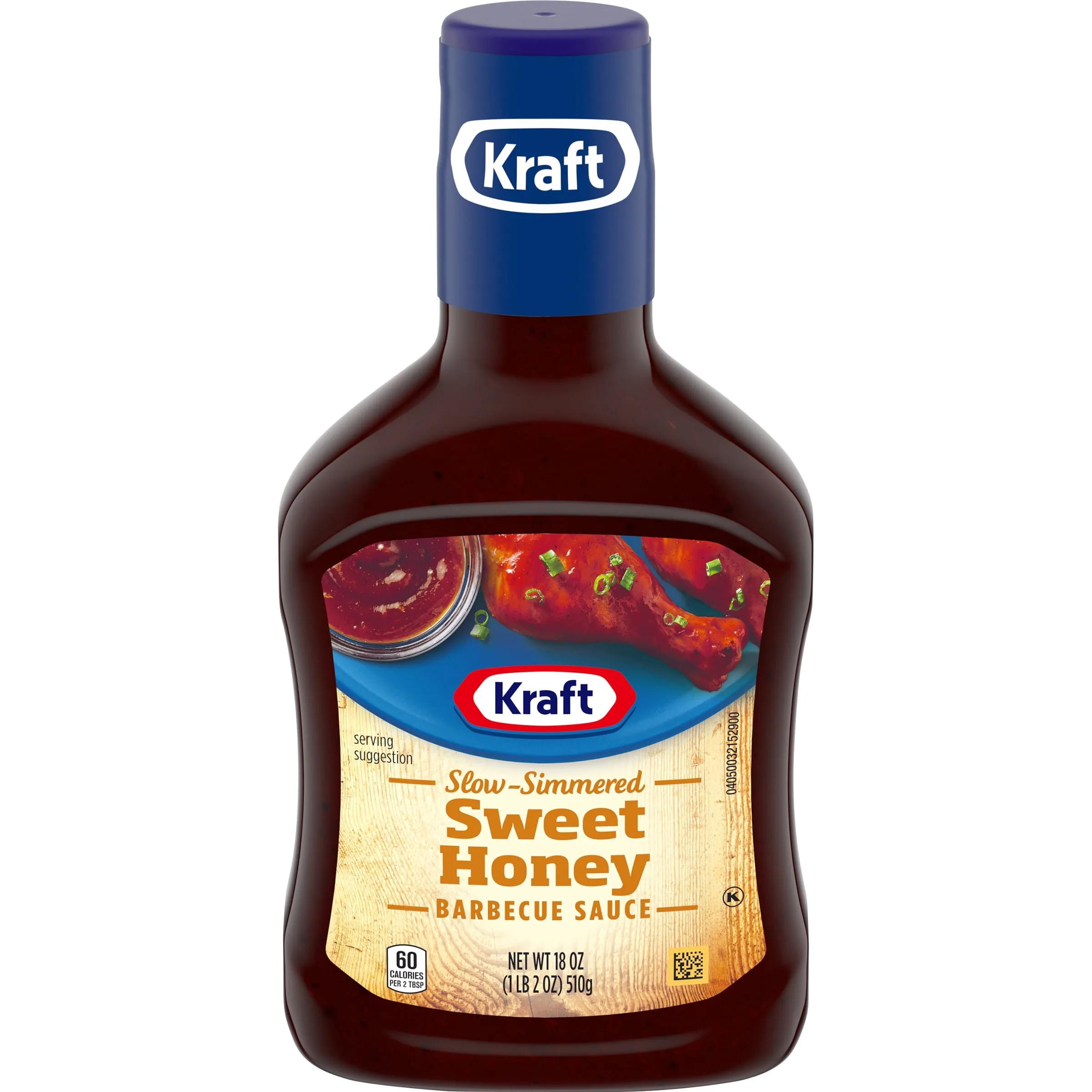 Kraft Sweet Honey Barbecue Sauce, 18 oz Bottle - Walmart.com - Walmart.com