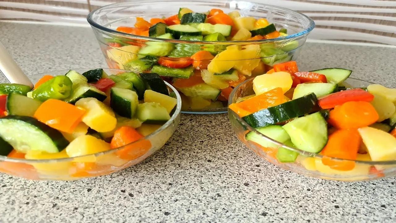 Best delicious vegetable salat/Der leckerste Griechischer Salat ...
