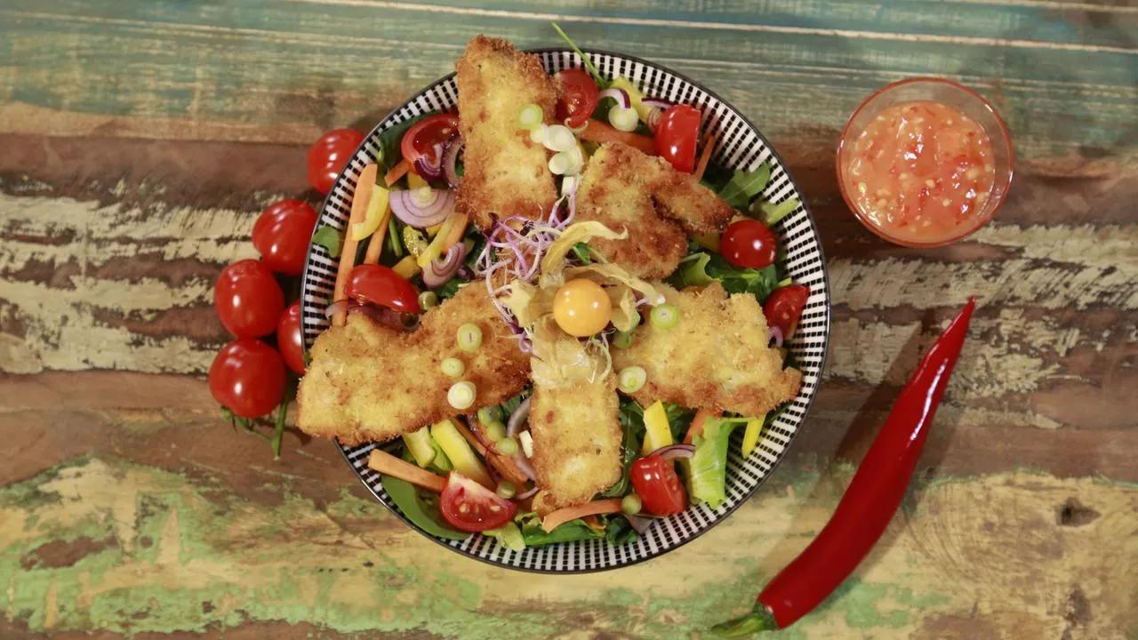 Rezept: Salat mit Kokoshähnchen - ZDFmediathek