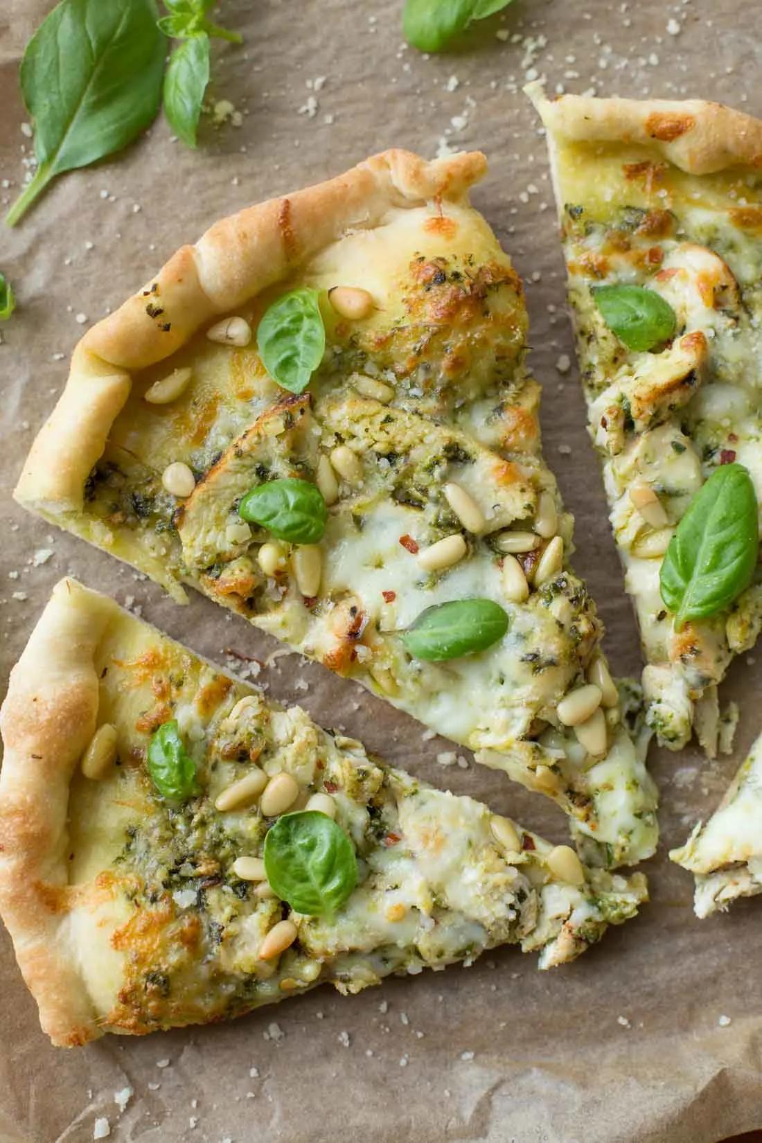 Chicken Pesto Pizza Recipe - Life Made Simple