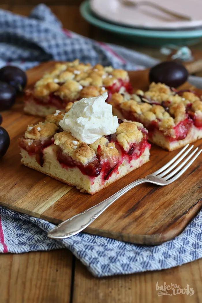 Zwetschgenkuchen mit Quark-Öl-Teig vom Blech | Bake to the roots