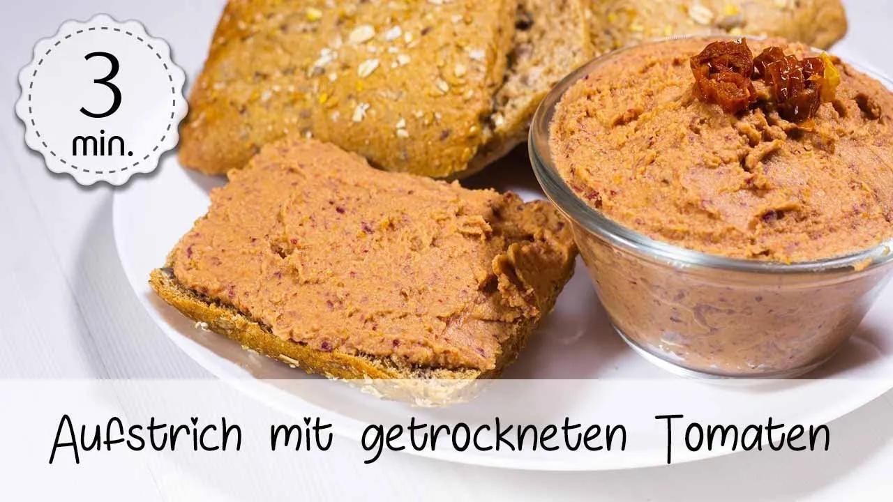 Veganer Aufstrich mit getrockneten Tomaten &amp; Kichererbsen - Aufstrich ...