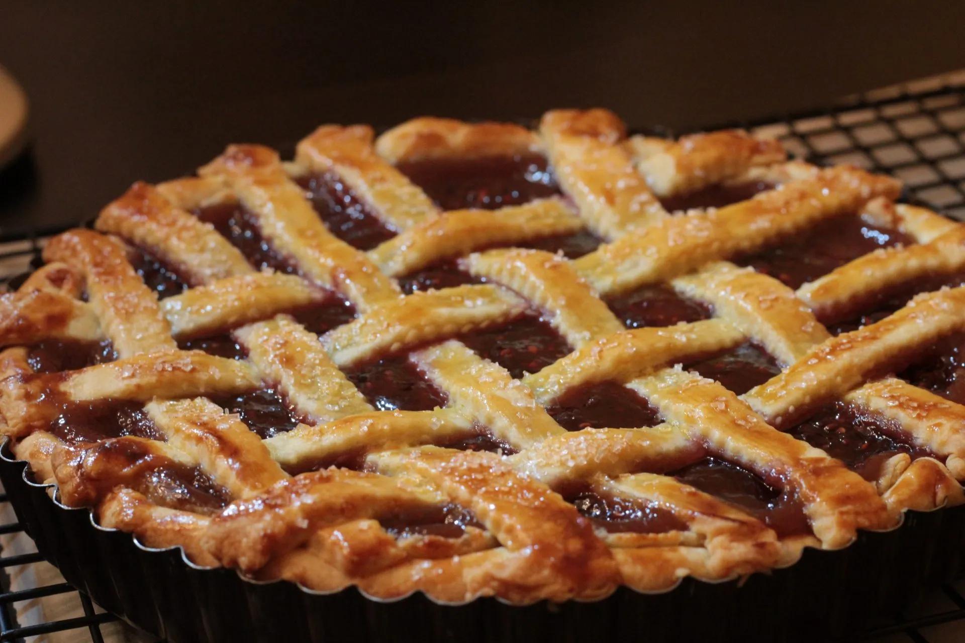Linzer Torte with a Rich Tart Pastry - Lisa and Frances Cook
