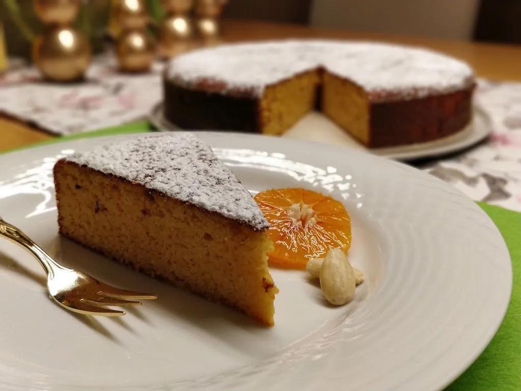 Spanischer Orangen-Mandel-Kuchen | Kuchen ohne backen, Lebensmittel ...