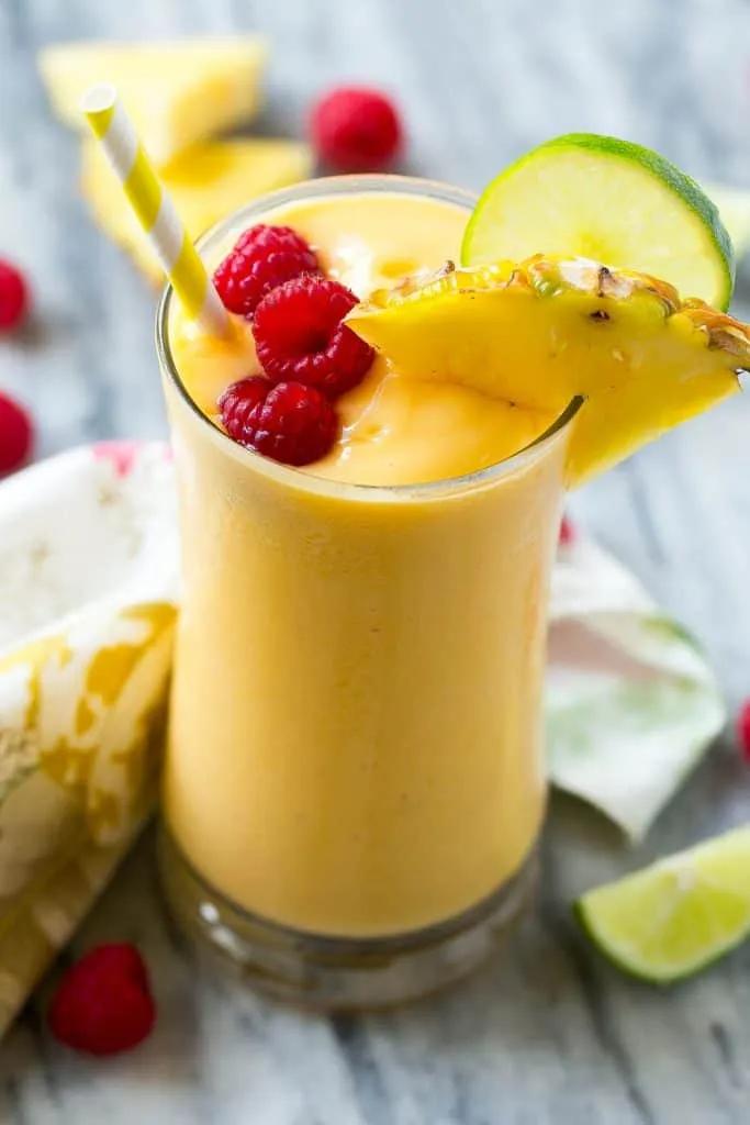 Easy Tropical Protein Smoothie Recipe | Healthy Fitness Meals