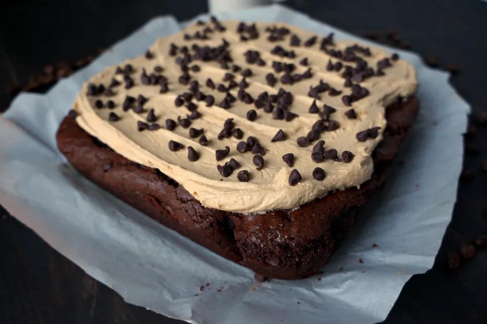 vegan cappuccino brownies | The Baking Fairy