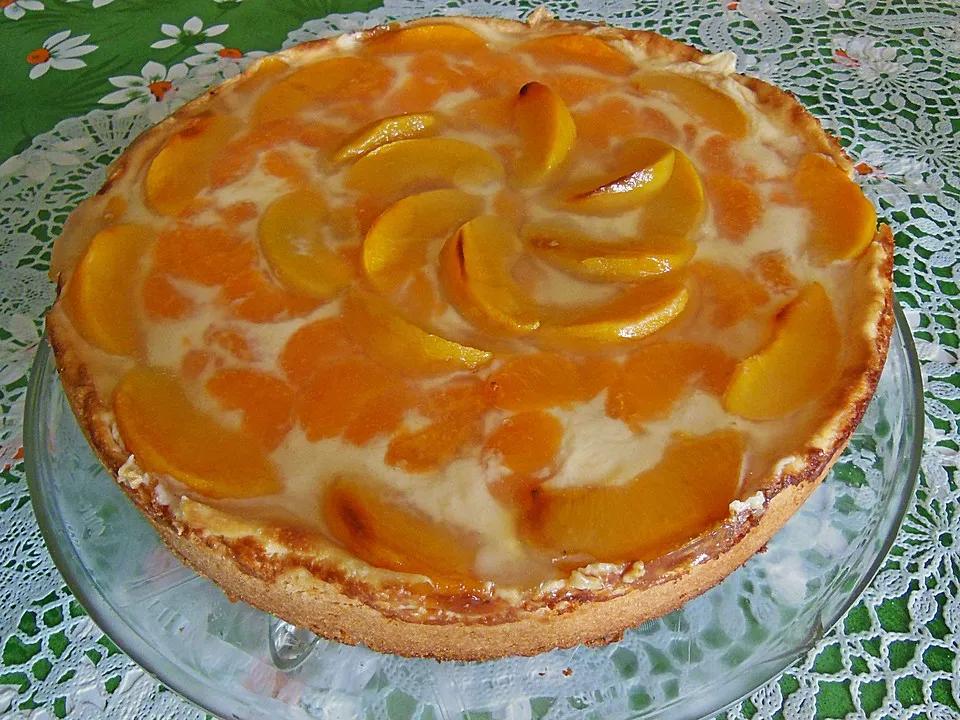 Vanille - Schmand - Kuchen mit Mandarinen und Aprikosen von ischilein ...