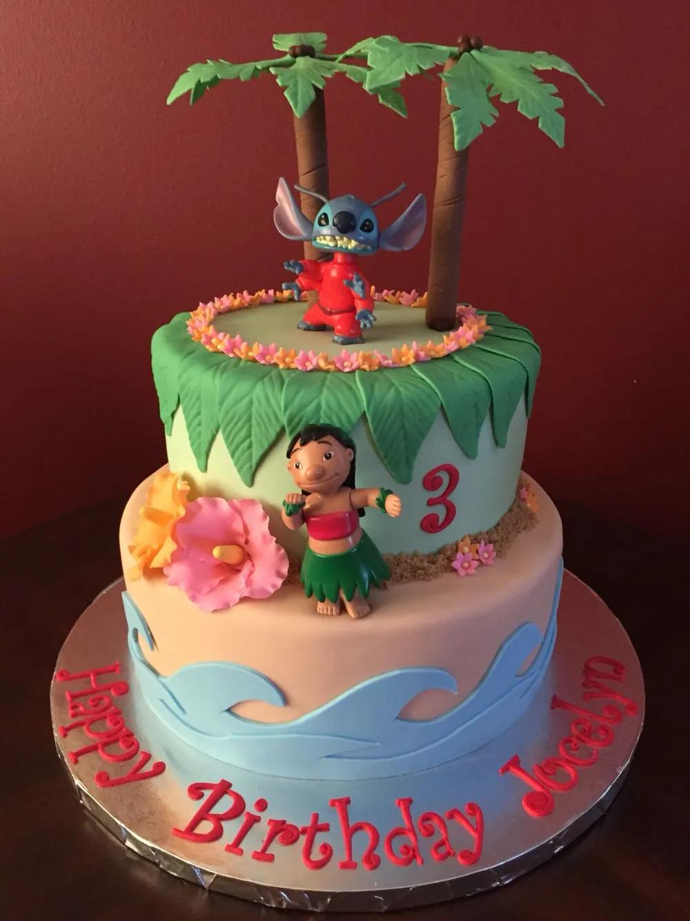 Lilo and Stitch Luau Birthday Cake | Disney birthday cakes, Birthday ...