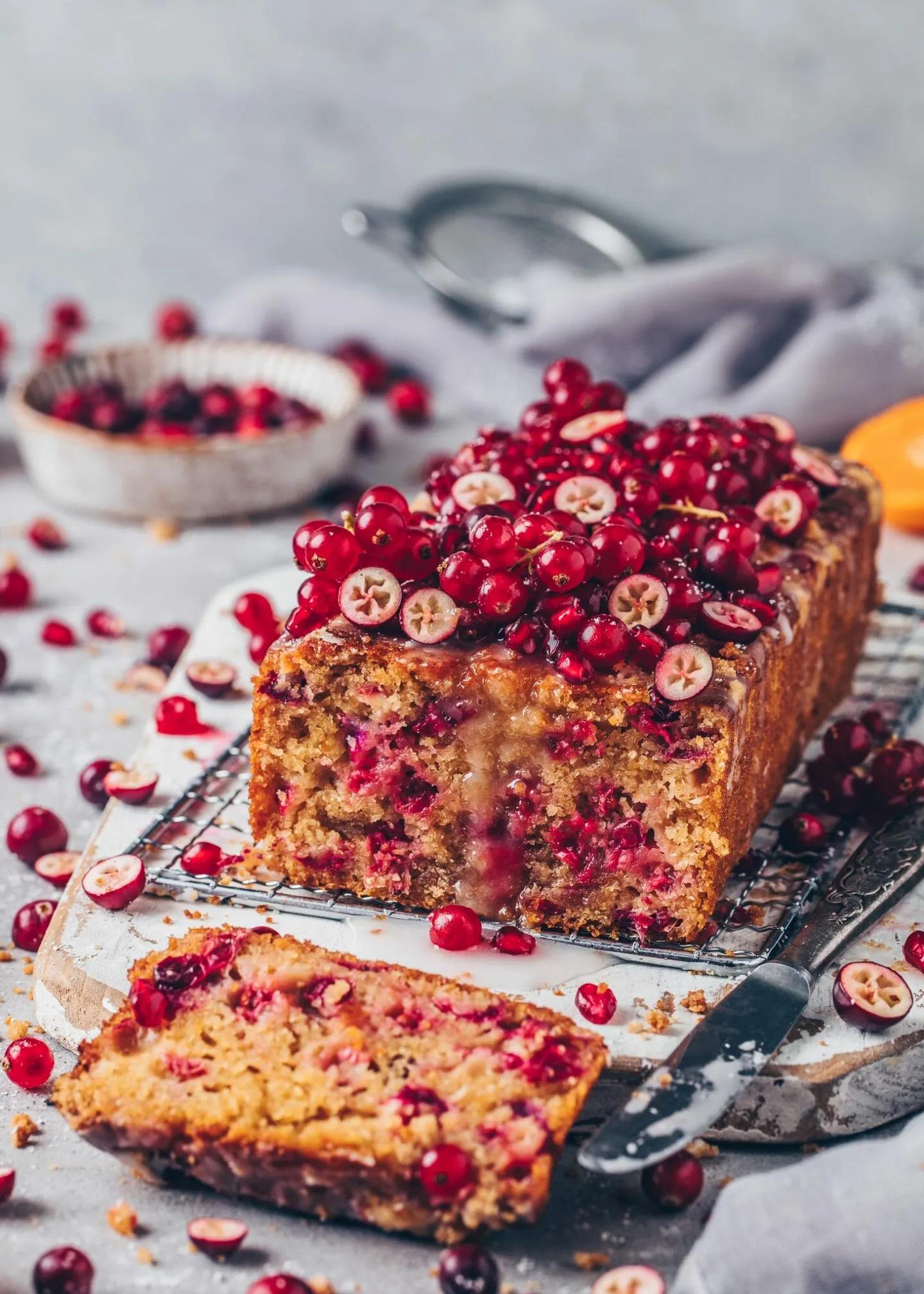 Cranberry Kuchen | Veganer Rührkuchen - Bianca Zapatka | Rezepte