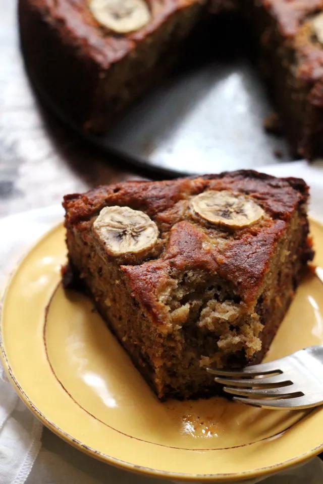 Banana Chocolate Chip Snack Cake - Joanne Eats Well With Others