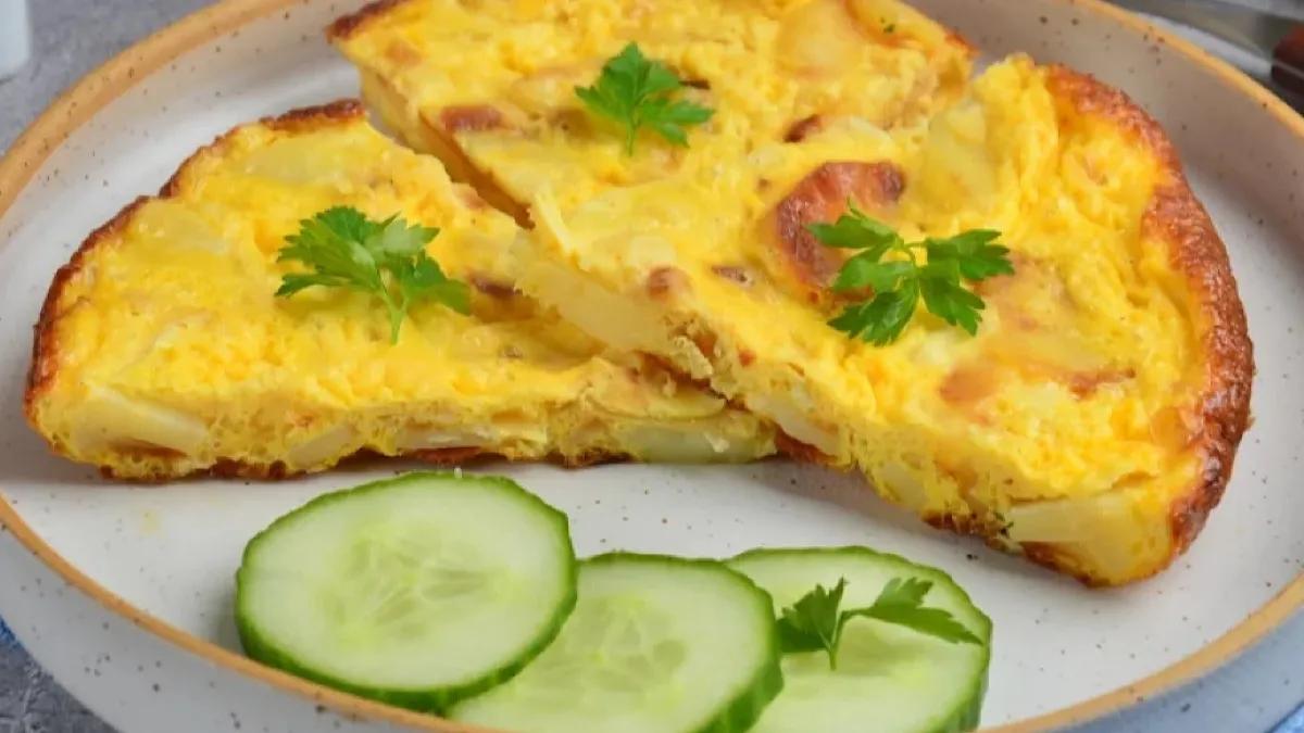 Knuspriges Kartoffel-Omelett: ein einfaches Rezept für ein schnelles ...