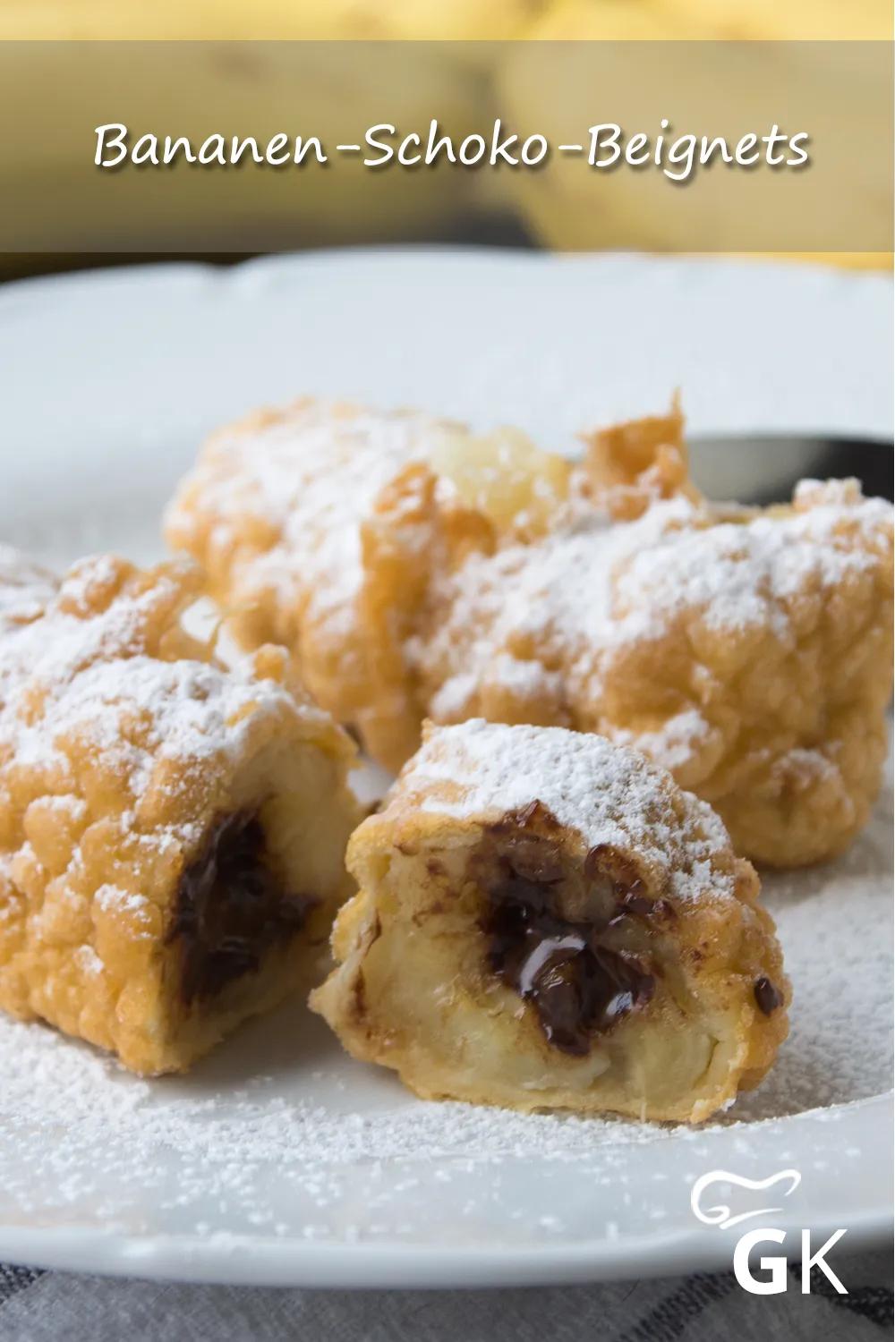 Diese köstlichen Bananen-Schoko-Beignets sind einfach traumhaft lecker ...