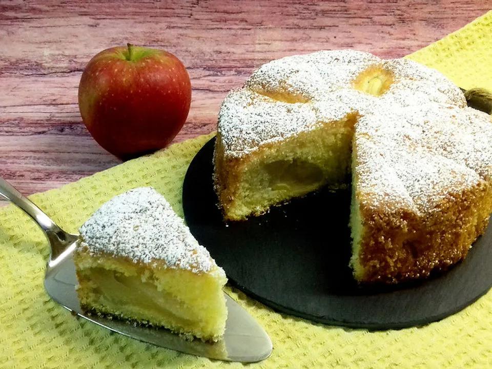 Einfacher versunkener Apfelkuchen| Chefkoch