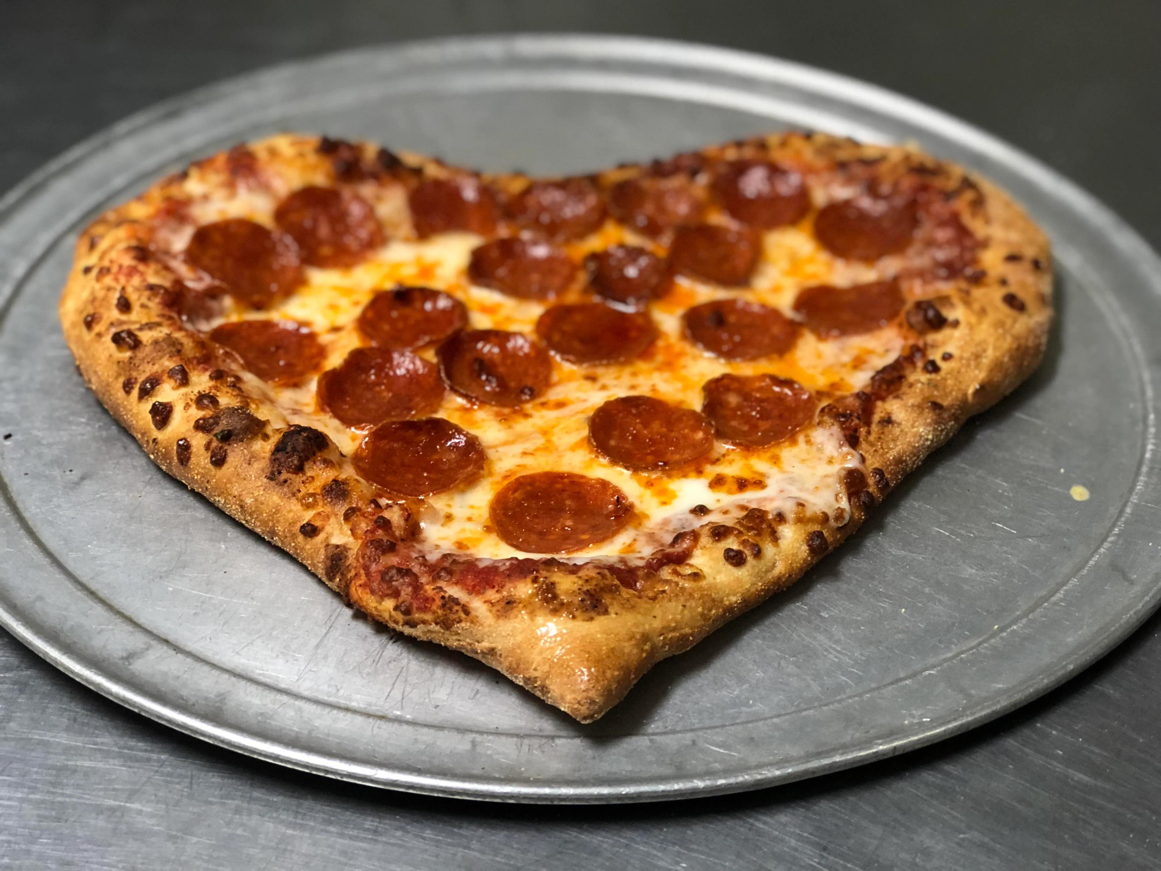 I made a heart shaped Pizza! : r/Pizza
