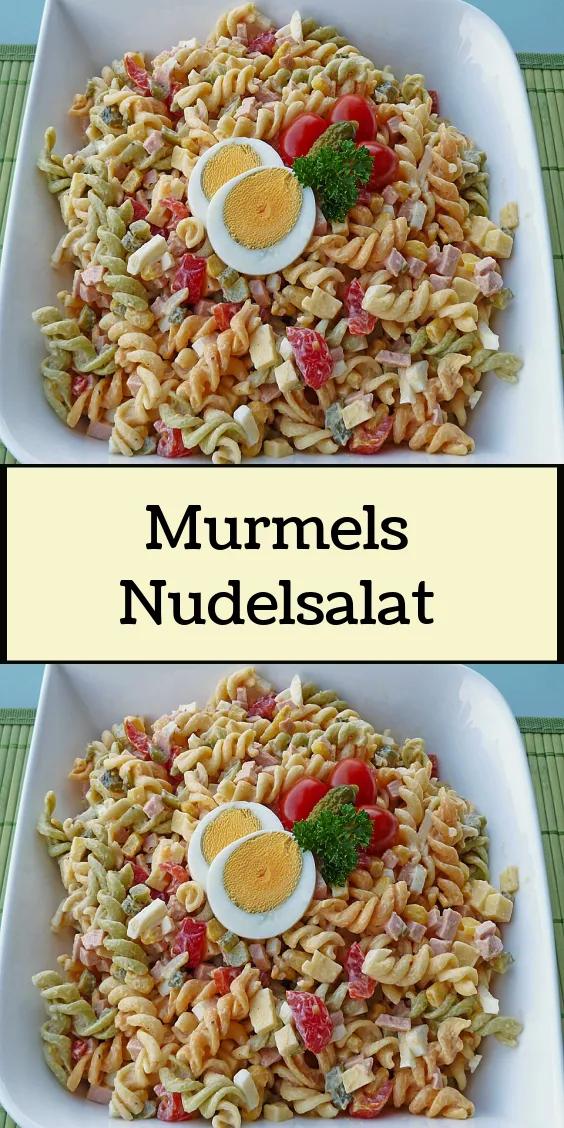 Murmels Nudelsalat | Nudelsalat, Salat, Nudel