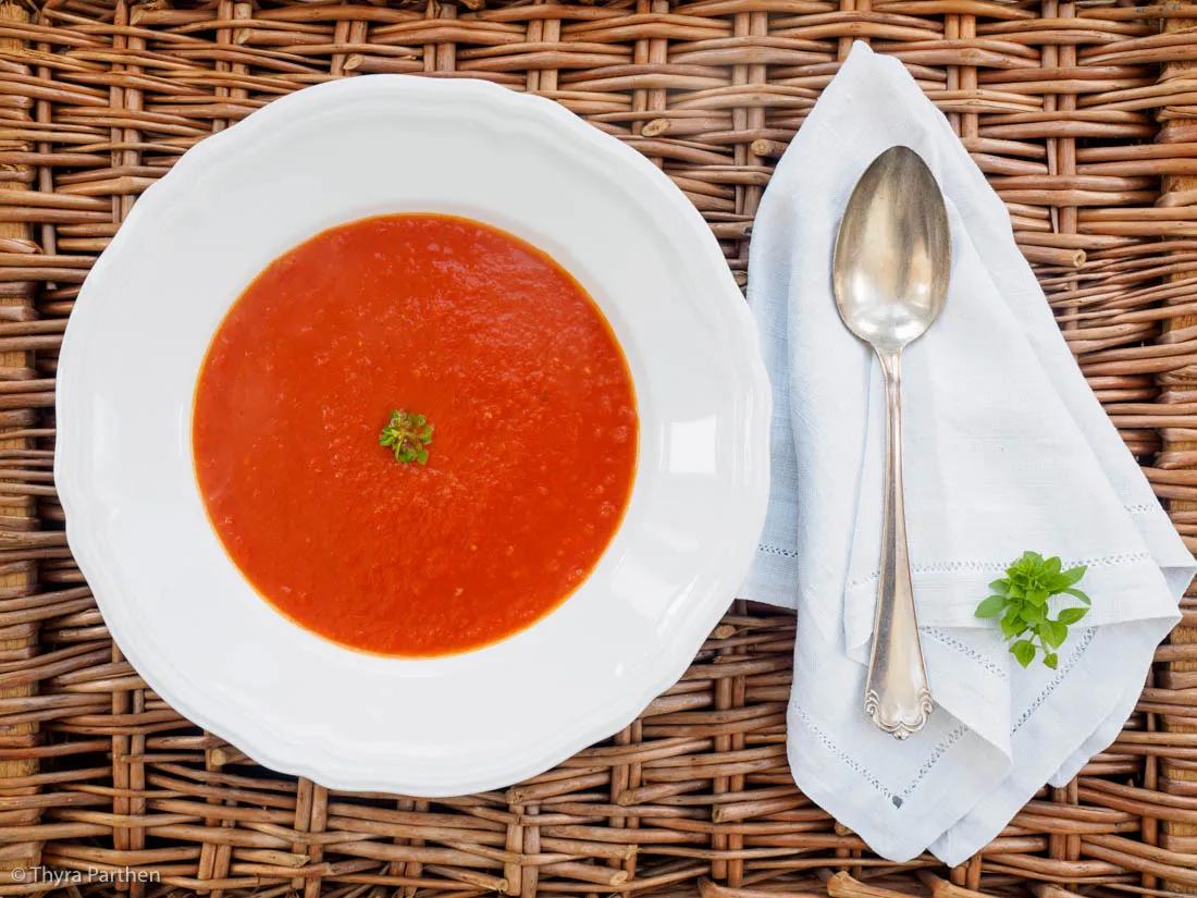 Einfache, schnelle Tomatensuppe - Suppenblog