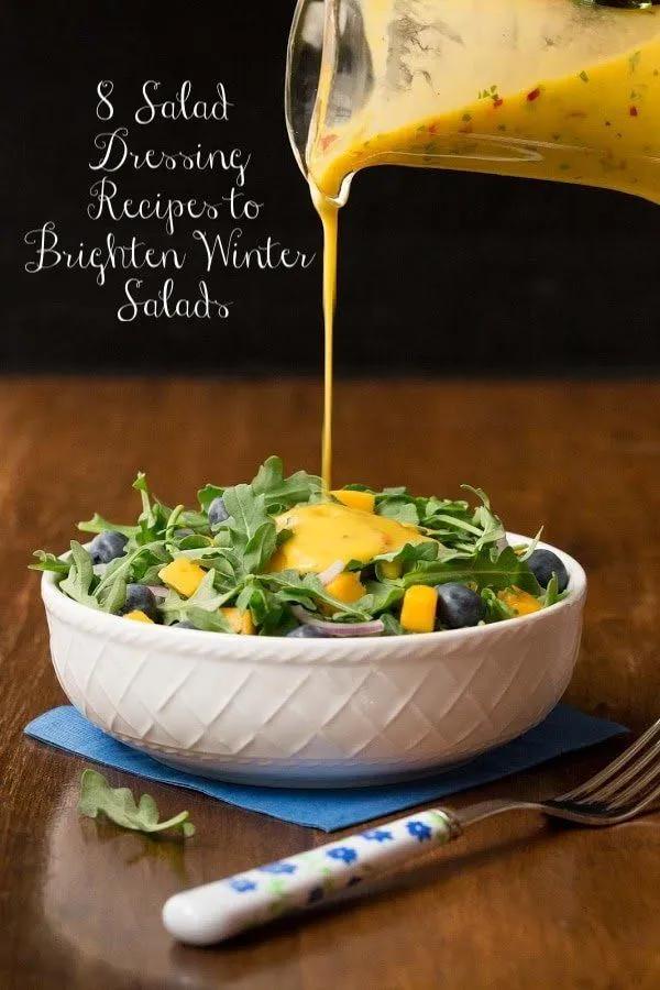 8 Salad Dressings to Brighten Winter Salads | Mango salad, Mango salad ...