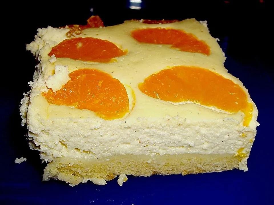Käse - Mandarinen - Blechkuchen von Stutinki666 | Chefkoch