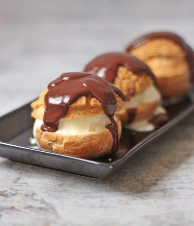 Classic French Profiteroles with Chocolate Sauce - A Baking Journey